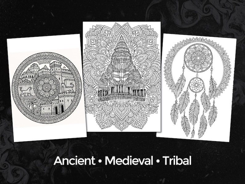 Ancient Civilizations Adult Coloring Book – World Cultures (PDF Files ...