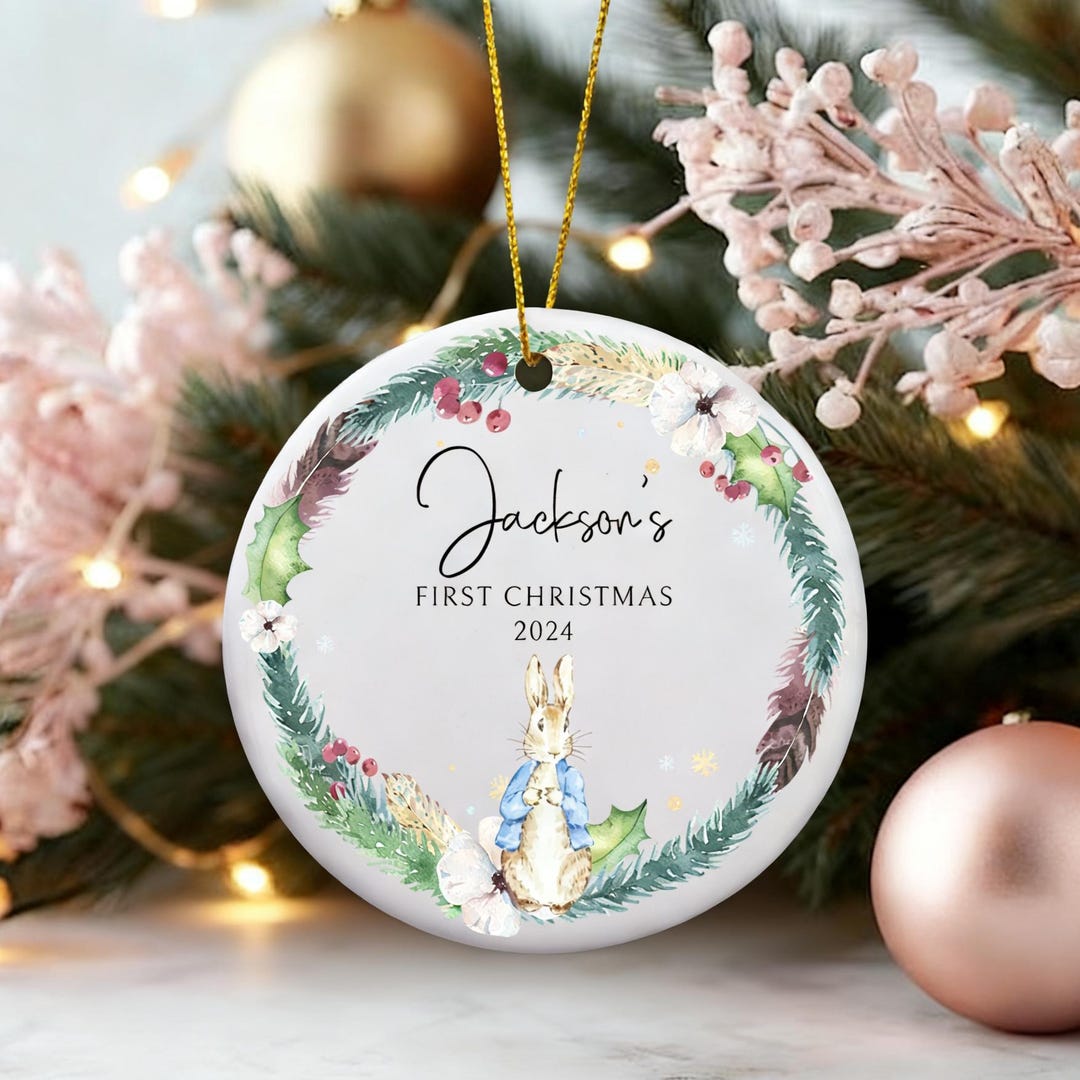 Baby's First Christmas Ornament,personalized Newborn Keepsake,custom ...