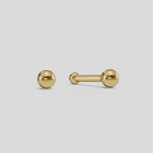 Dot Stud Earrings | 2mm 5mm 7mm Minimalist Studs | 925 Sterling Silver | Tiny Dainty Earrings | Everyday Studs | Gift for Her