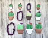 Cactus in a Pot 1 Cookie Cutter and Fondant Cutter and Clay Cutter