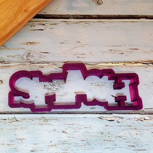 Splash Word Cookie Cutter and Fondant Cutter and Clay Cutter