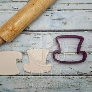 Top Hat Leprechaun Hat or Telephone or Typewrite Cookie Cutter and Fondant Cutter and Clay Cutter