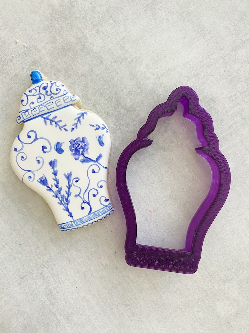 Ginger Jar 2 Cookie Cutter and Fondant Cutter and Clay Cutter Etsy