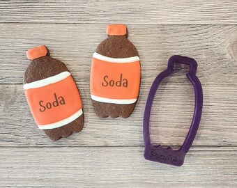 Soda Bottle or 2 Liter Bottle or Drink Bottle Cookie Cutter