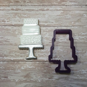 Cake Stand #1 Cookie Cutter and Fondant Cutter and Clay Cutter