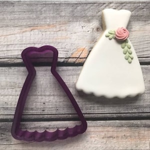 Sweetheart Dress Cookie Cutter or Fondant Cutter and Clay Cutter