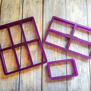 Heavy Duty 3.5 x 2 Rectangle Cookie Cutter and Fondant Cutter and Clay Cutter great for Power Bars, Rice Treats