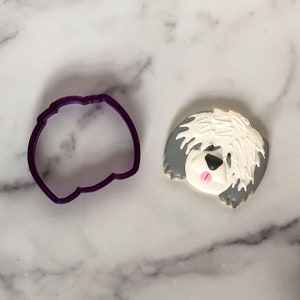 Shaggy Dog Head Cookie Cutter or Fondant Cutter and Clay Cutter
