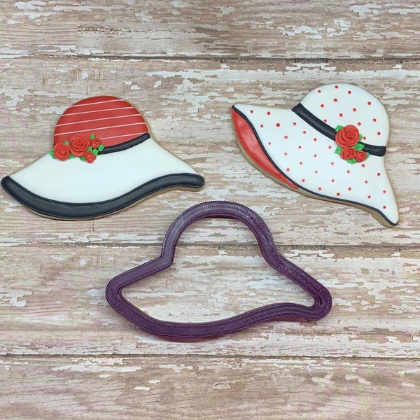 Ladies Hat #2  Cookie Cutter or Fondant Cutter and Clay Cutter