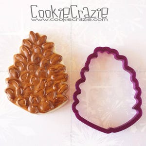 Pinecone or Pine Cone Cookie Cutter and Fondant Cutter and Clay Cutter