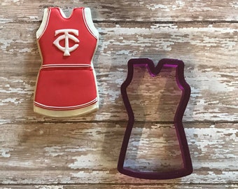 Cheer Uniform Short Sleeve or Cheerleader Cookie Cutter and Fondant Cutter and Clay Cutter
