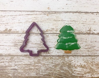 Full Christmas Tree with Trunk Cookie Cutter and Fondant Cutter and Clay Cutter