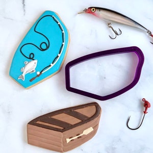 Boat or Canoe Cookie Cutter and Fondant Cutter and Clay Cutter