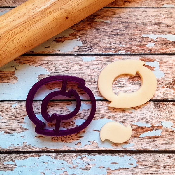 Funky Letter O Cookie Cutter and Fondant Cutter and Clay Cutter