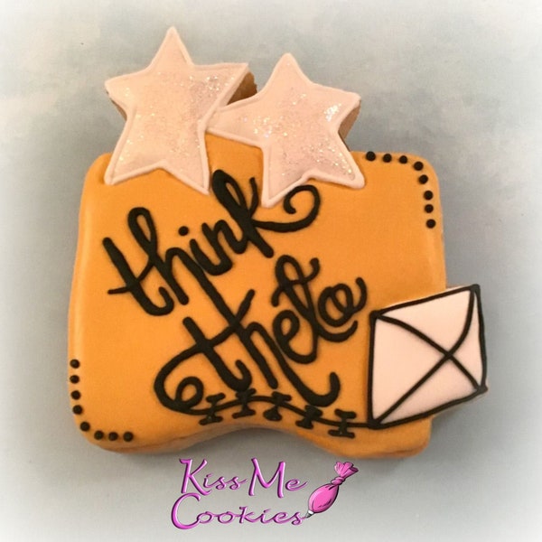 Theta Stars and Kite Plaque Cookie Cutter and Fondant Cutter and Clay Cutter