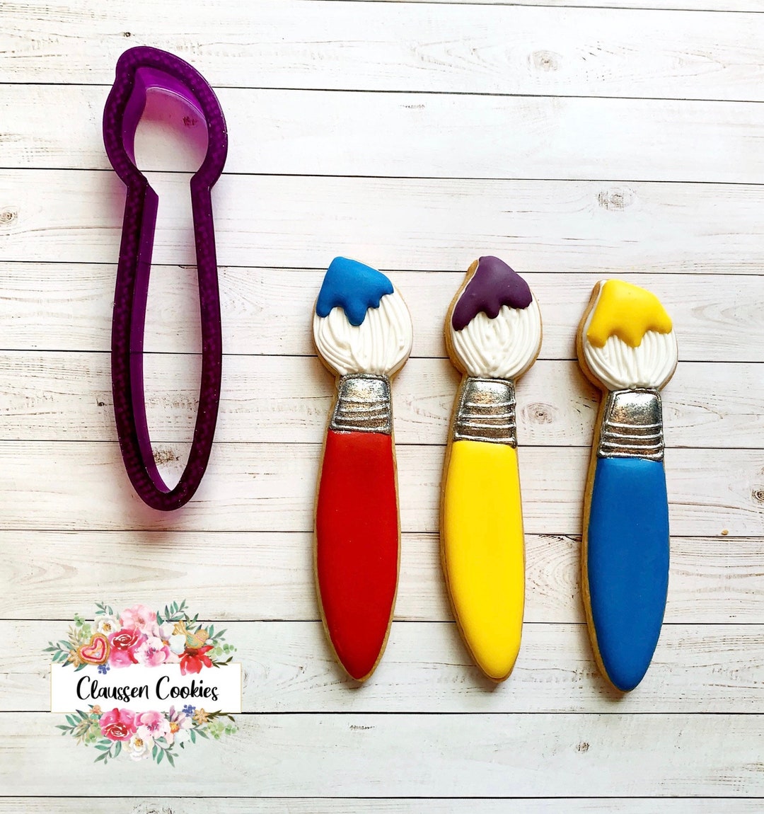Paint Brush Cookie Cutter and Fondant Cutter and Clay Cutter Etsy