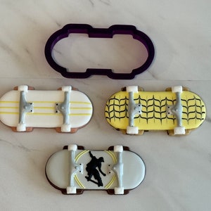 Skate Board or Skateboard Cookie Cutter and Fondant Cutter and Clay Cutter