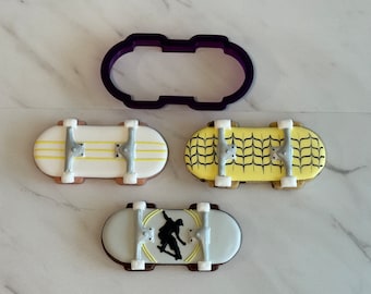 Skate Board or Skateboard Cookie Cutter and Fondant Cutter and Clay Cutter