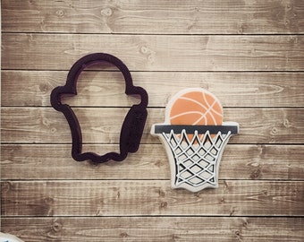 Basketball with Net Cookie Cutter and Fondant Cutter and Clay Cutter