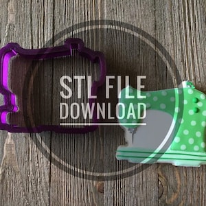 Digital STL File Download for Sewing Machine Cookie Cutter and Fondant Cutter and Clay Cutter