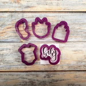 Mini Baby Set Cookie Cutters and Fondant Cutters and Clay Cutters