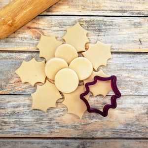 Holly Leaf Cookie Cutter and Fondant Cutter and Clay Cutter image 5