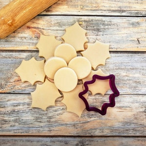 Holly Leaf Cookie Cutter and Fondant Cutter and Clay Cutter image 5