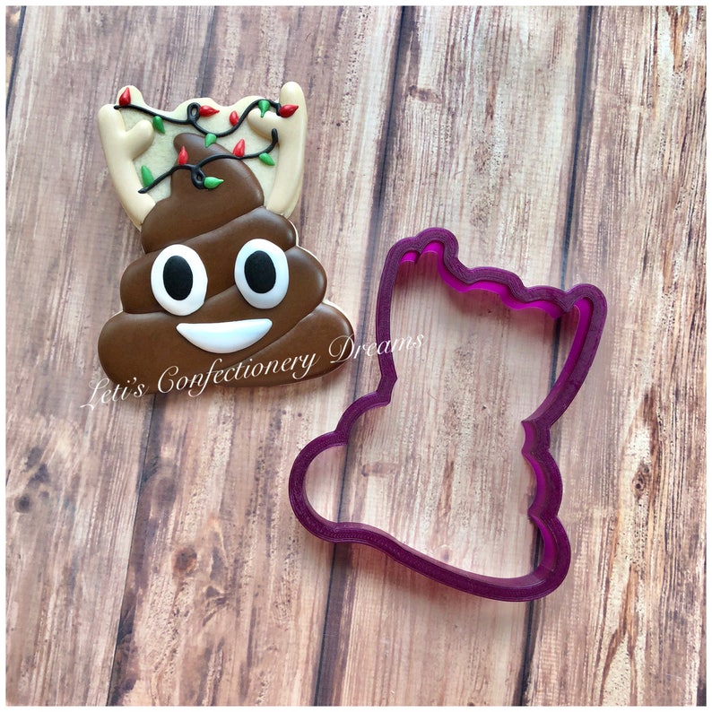 R & M International Poop Emoji Cookie Cutter - Brown Fun Shape For Baking Cookies & Fondant