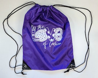 For the Love of Cookies Drawstring Cinch Bag