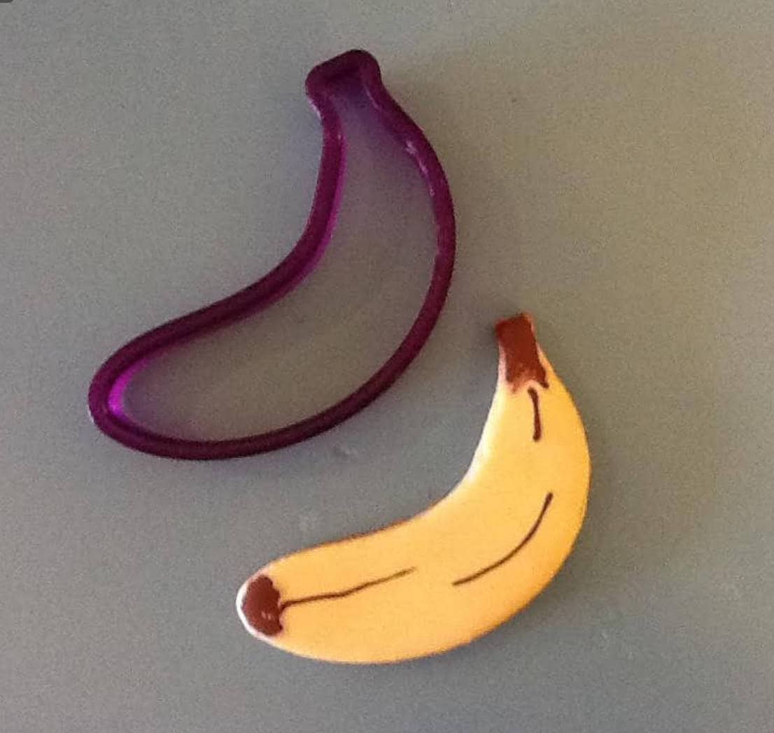 Banana Cookie Cutter or Fondant Cutter and Clay Cutter Etsy