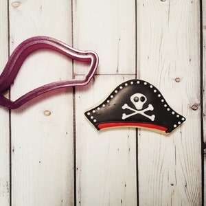 Koekjes uitsteker piratenhoed of fondant uitsteker en klei uitsteker