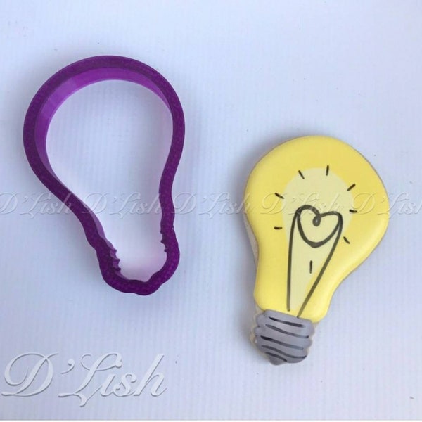 Light Bulb Cookie Cutter and Fondant Cutter and Clay Cutter