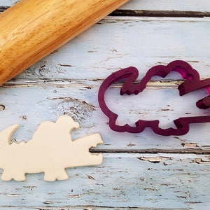 Mardi Gras Crocodile Cookie Cutter and Fondant Cutter and Clay Cutter