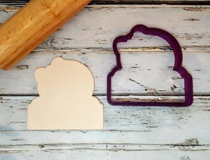 Gingerbread Boy and/or Girl with Sign 1 or Plaque Cookie Cutter and Fondant Cutter and Clay Cutter image 3