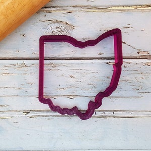 State of Ohio Cookie Cutter and Fondant Cutter and Clay Cutter