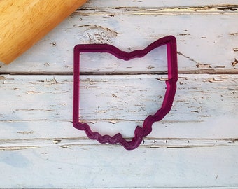 State of Ohio Cookie Cutter and Fondant Cutter and Clay Cutter