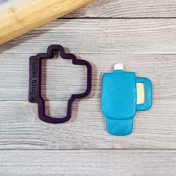 Travel Mug Cookie Cutter and Fondant Cutter and Clay Cutter