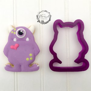 The Floured Canvas Monster #2 Cookie Cutter or Fondant Cutter and Clay Cutter