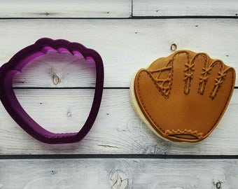 Baseball Mitt or Softball Glove Cookie Cutter and Fondant Cutter and Clay Cutter