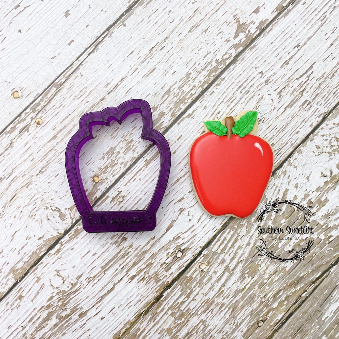 Tall Apple #2 Cookie Cutter or Fondant Cutter and Clay Cutter - Etsy