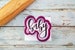 Baby Hand Lettered Cookie Cutter and Fondant Cutter and Clay Cutter with Optional Stencil 