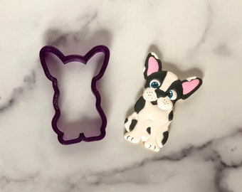 Sitting French Bulldog or Bull Dog Cookie Cutter or Fondant Cutter and Clay Cutter