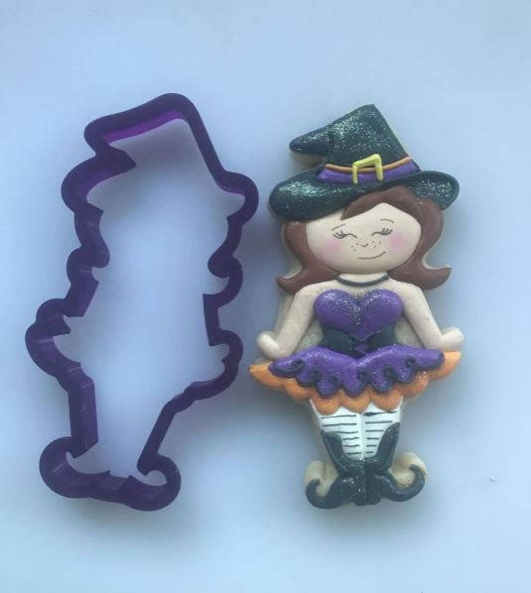 Miss Doughmestic Witch #1 Cookie Cutter or Fondant Cutter and Clay ...