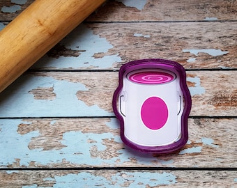 Paint Can Cookie Cutter or Fondant Cutter and Clay Cutter