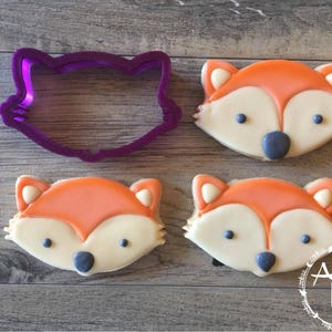 Fox Face Cookie Cutter and Fondant Cutter and Clay Cutter