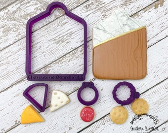 Charcuterie Board Set of 4 Cookie Cutter and Fondant Cutter and Clay Cutter