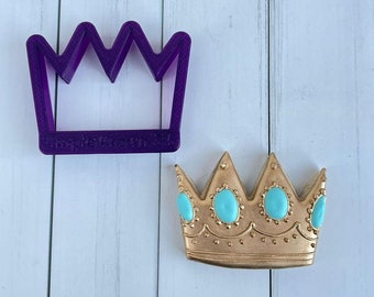 Simple Crown Cookie Cutter or Fondant Cutter and Clay Cutter