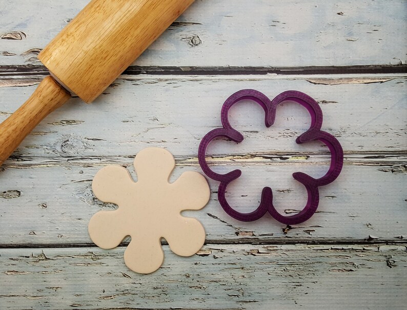 Flower Cookie Cutter and Fondant Cutter and Clay Cutter Etsy