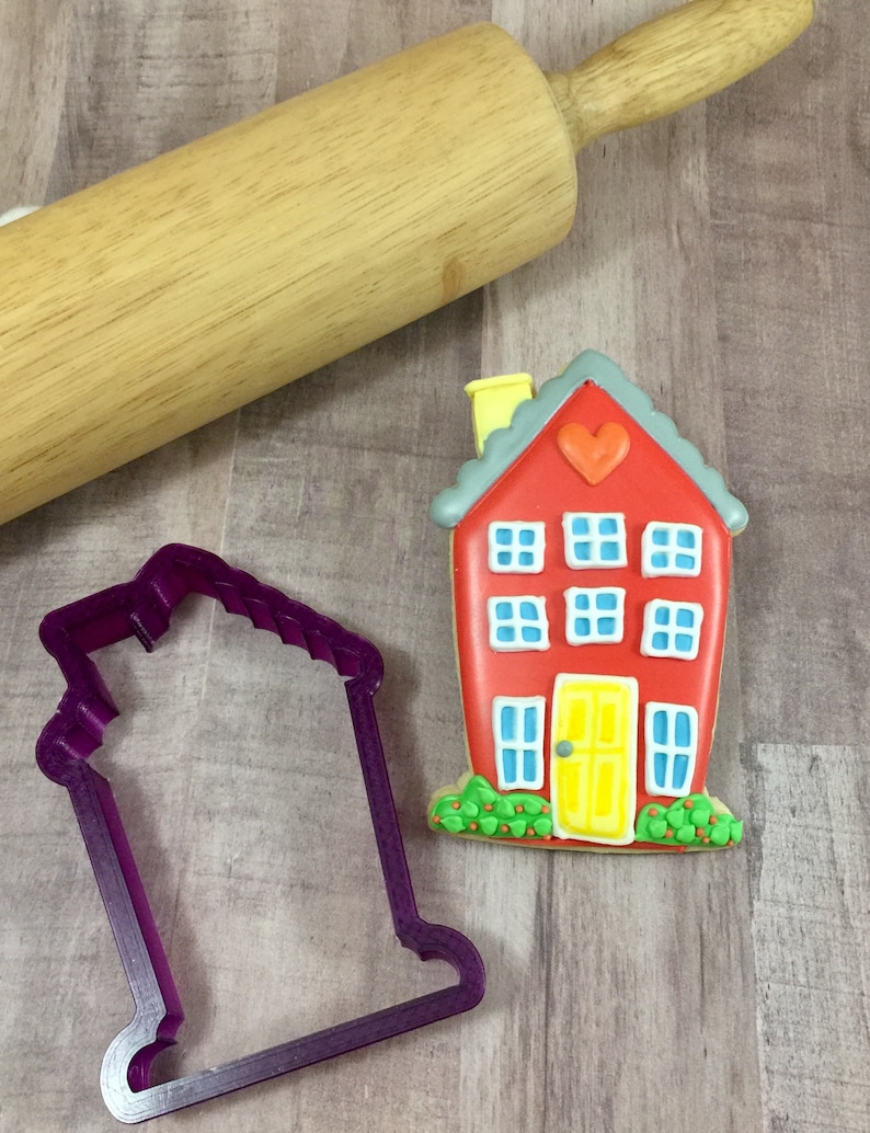 House 4 or 2 Story House Cookie Cutter and Fondant Cutter and Etsy