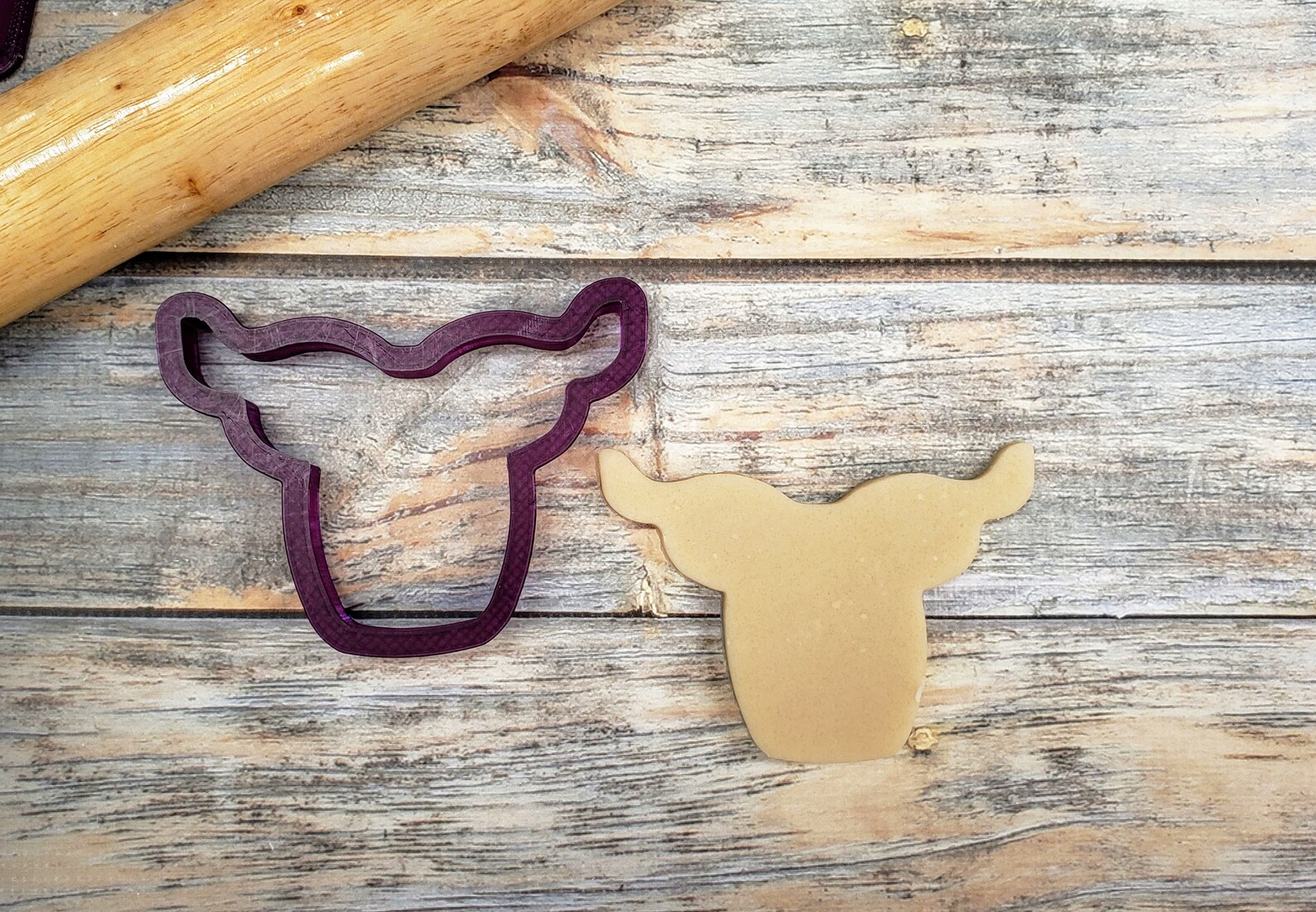 Highland Cow Head Cookie Cutter and Fondant Cutter and Clay Etsy
